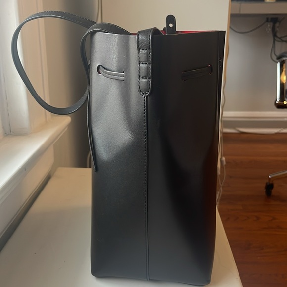 Mansur Gavriel Black Flamma Bucket Bag - Picture 8 of 12